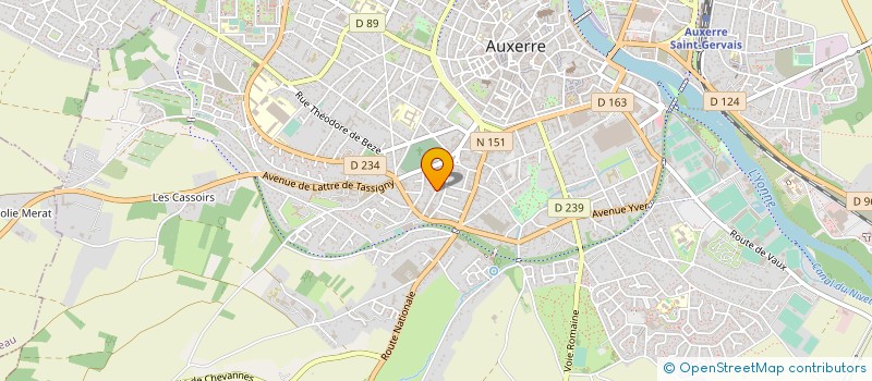 localisation de l'entreprise METALLERIE REMI MALTA  AUXERRE