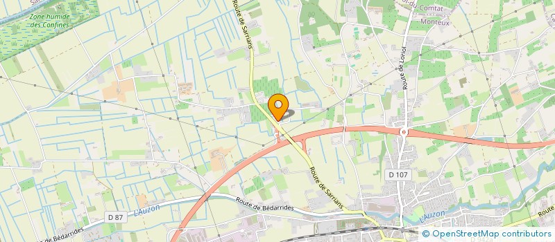 localisation de l'entreprise METALLERIE RICARD  MONTEUX