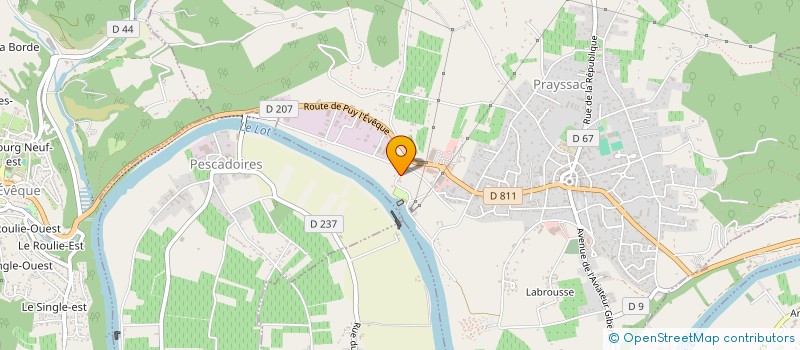 localisation de l'entreprise METALLERIE RODRIGUEZ à PRAYSSAC