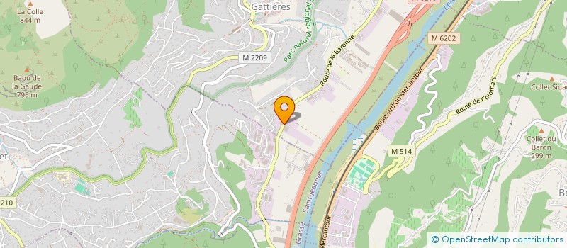 localisation de l'entreprise METALLERIE SERRURERIE 06  CASTAGNIERS