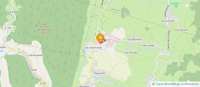 localisation de l'entreprise METALLERIE SERRURERIE BRUNO PILADELLI à VILLARD-DE-LANS