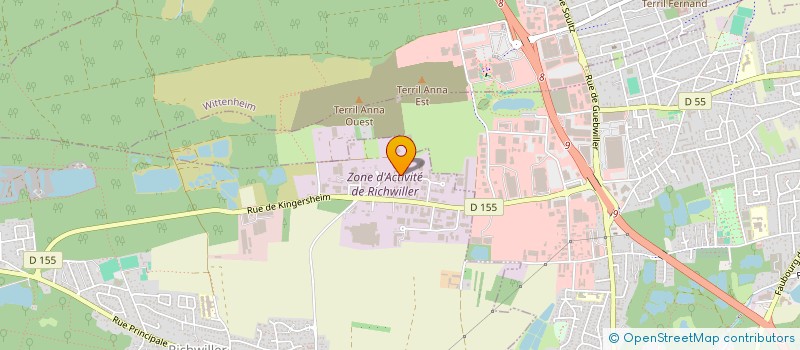 localisation de l'entreprise METALLERIE SERRURERIE CHOUHAD à RICHWILLER