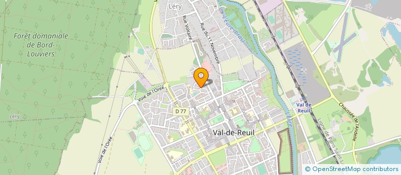localisation de l'entreprise METALLERIE SERRURERIE DE L'EURE à VAL-DE-REUIL