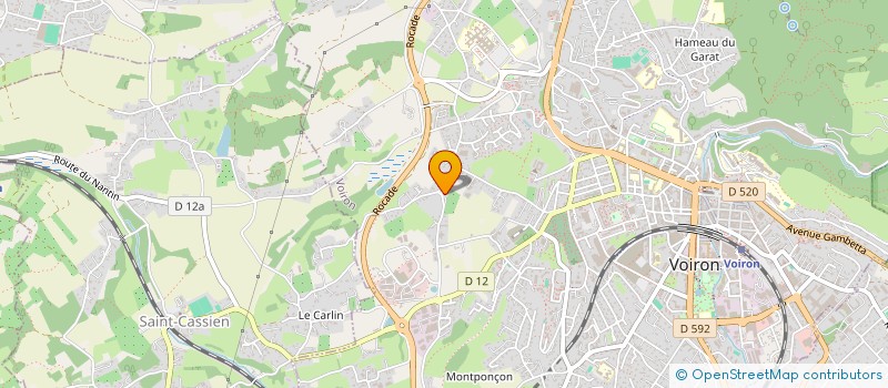 localisation de l'entreprise METALLERIE SERRURERIE PASCAL PUGNET à VOIRON