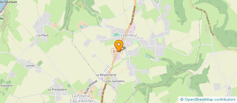 localisation de l'entreprise METALLERIE SERRURIE JOEL SALMON à LE TILLEUL