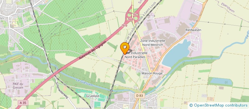 localisation de l'entreprise METALLERIE SONNTAG  SELESTAT