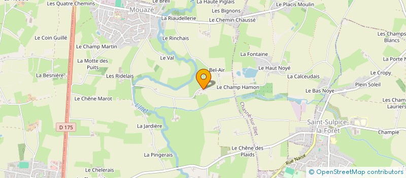 localisation de l'entreprise METALLERIE SYLVAIN FOUCHER  MOUAZE