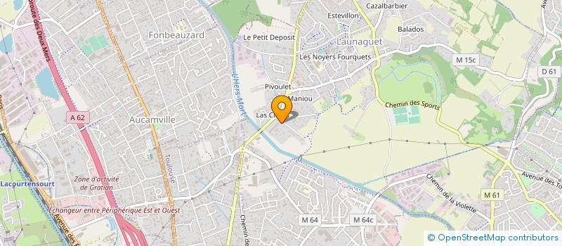 localisation de l'entreprise METALLERIE TOULOUSAINE à LAUNAGUET
