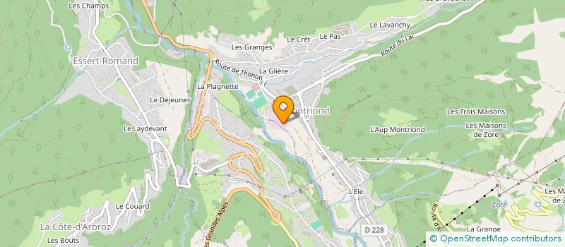 localisation de l'entreprise METALLIC ALEX  MONTRIOND