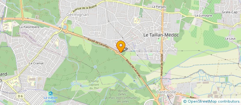 localisation de l'entreprise METALLIER BORDEAUX à LE TAILLAN MEDOC