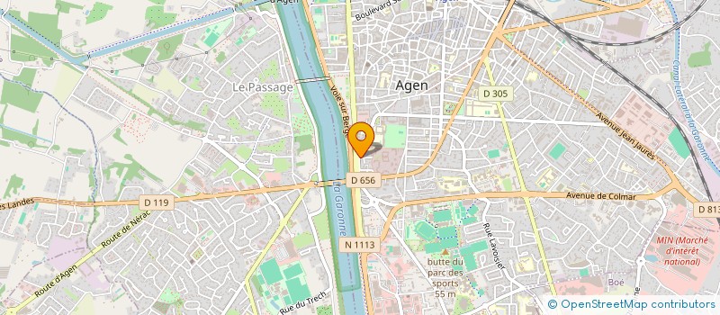 localisation de l'entreprise METALLIER INCO  AGEN