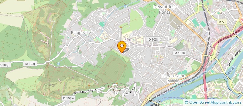 localisation de l'entreprise METALLINK  LE BAN-SAINT-MARTIN