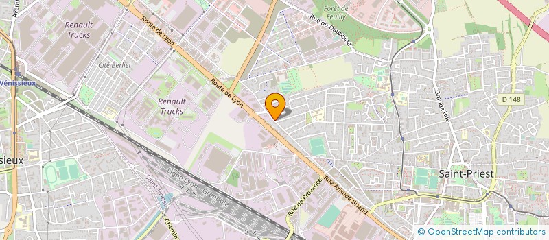 localisation de l'entreprise METALLISATION ZINC  SAINT-PRIEST