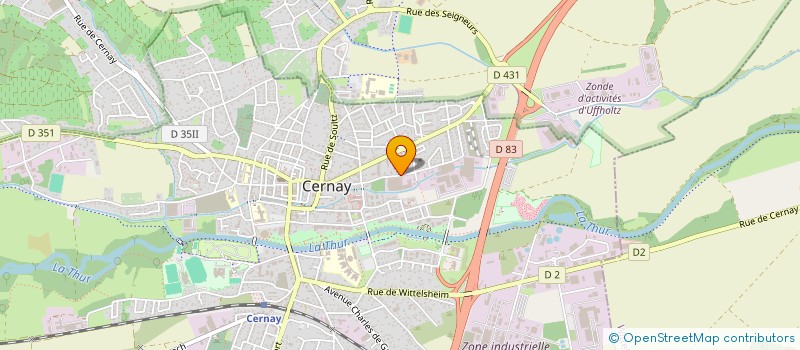 localisation de l'entreprise METALLO A. AUBERT ET COMPAGNIE à CERNAY