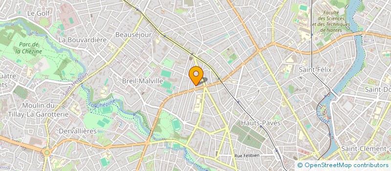 localisation de l'entreprise METALLO SPORT CHANTENAYSIEN TENNIS à NANTES