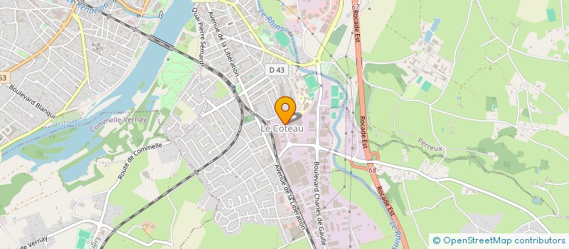 localisation de l'entreprise METALLOX à LE COTEAU