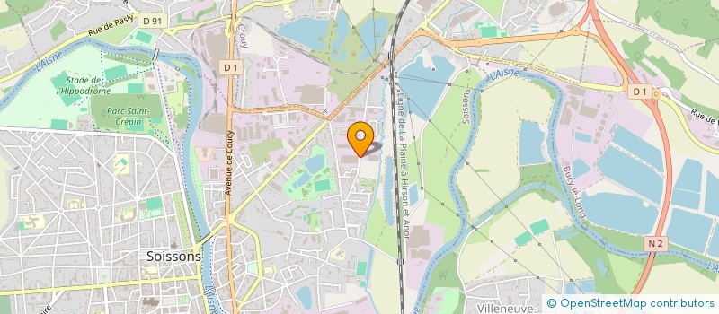 localisation de l'entreprise METALLURGIE CHAUDRONNERIE TUYAUTERIE à SOISSONS