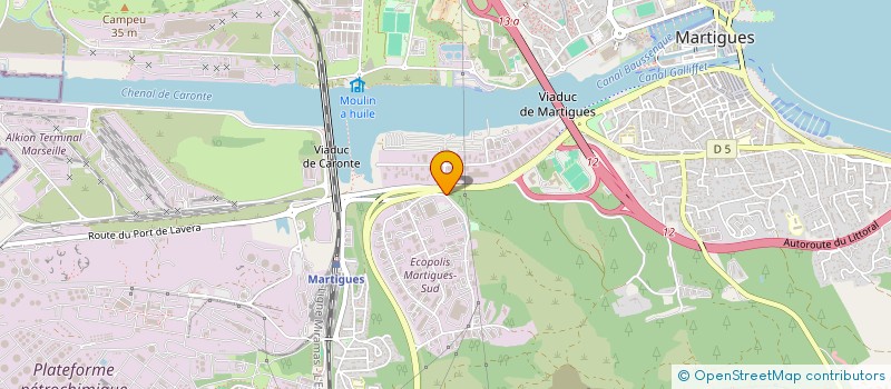 localisation de l'entreprise METALLURGY PIPING SOLUTIONS MEDITERRANEE à MARTIGUES