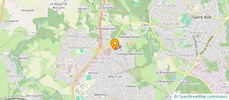 localisation de l'entreprise METALMAC  SAINT-AVE