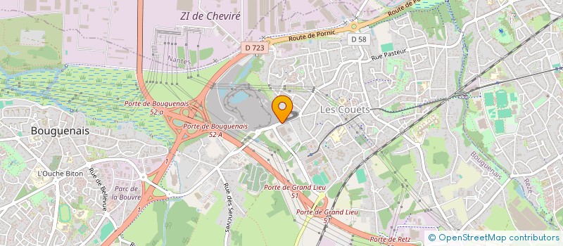 localisation de l'entreprise METALOBIL à BOUGUENAIS