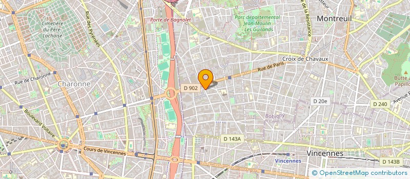 localisation de l'entreprise METALOGUES à MONTREUIL