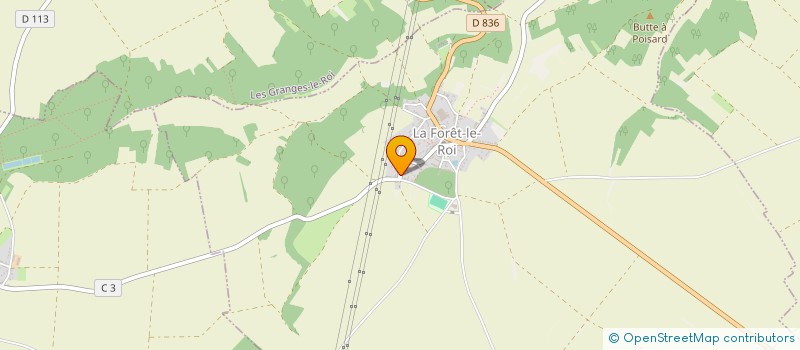localisation de l'entreprise METALOISO à LA FORET-LE-ROI