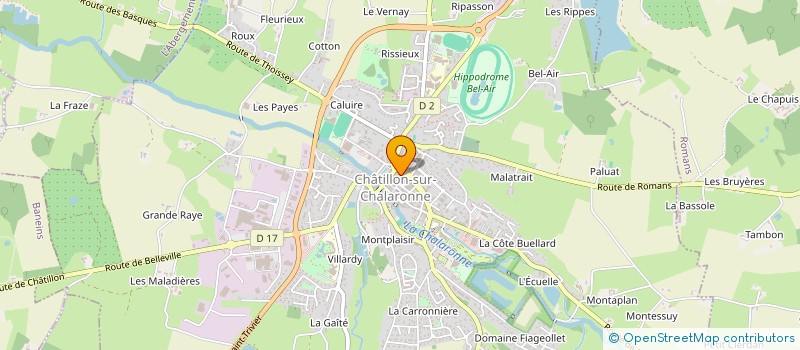 localisation de l'entreprise METALOM CONSTRUCTION à CHATILLON-SUR-CHALARONNE