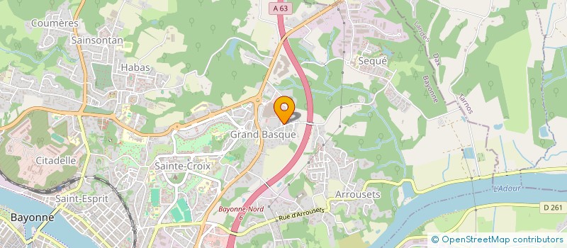 localisation de l'entreprise METALOOK à BAYONNE