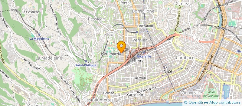 localisation de l'entreprise METALOR à NICE
