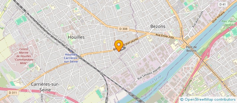 localisation de l'entreprise METALOR à HOUILLES