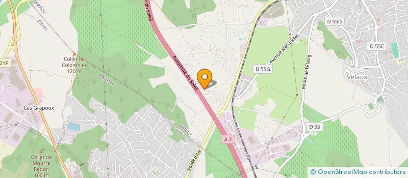 localisation de l'entreprise METALORIE à VELAUX