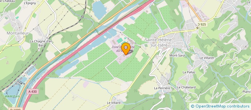 localisation de l'entreprise METALP à SAINTE-HELENE-SUR-ISERE