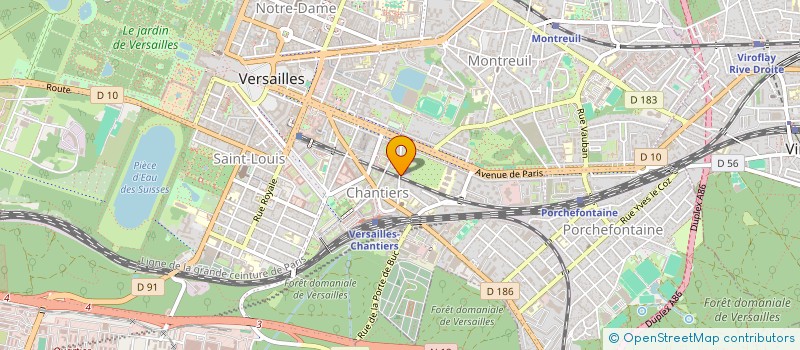 localisation de l'entreprise METALPLAST à VERSAILLES