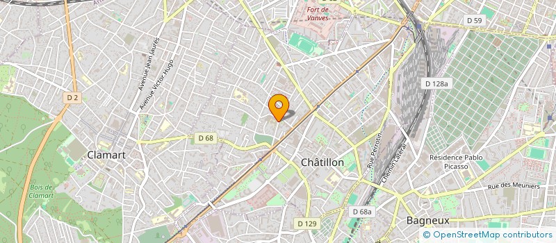 localisation de l'entreprise METALPROD  CHATILLON