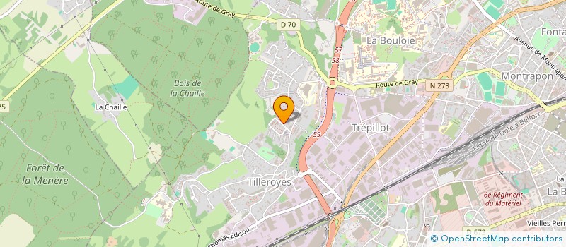 localisation de l'entreprise METALSOUDE à BESANCON
