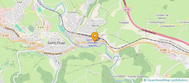 localisation de l'entreprise METALSPE à SAINT-FLOUR