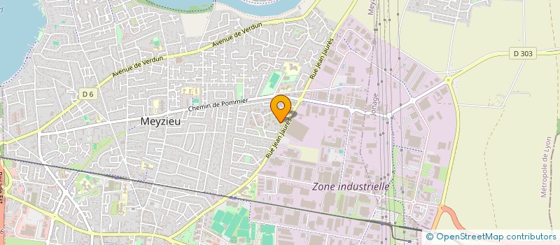 localisation de l'entreprise METALTEQ à MEYZIEU