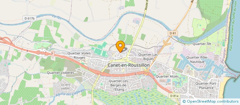 localisation de l'entreprise METALU à CANET-EN-ROUSSILLON