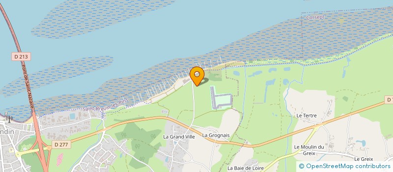 localisation de l'entreprise METALU INDUSTRIES à SAINT BREVIN LES PINS
