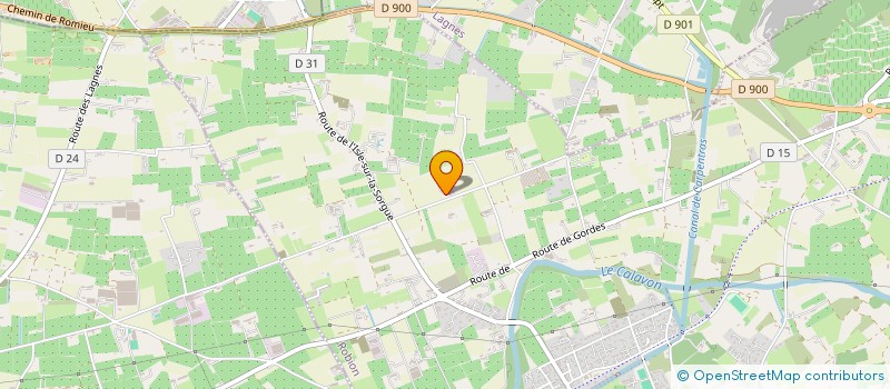 localisation de l'entreprise METALUBERON à ROBION