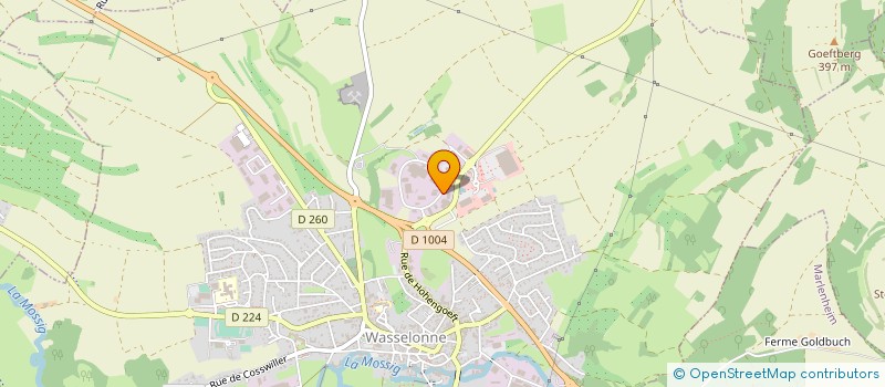 localisation de l'entreprise METALUCLO  WASSELONNE