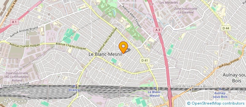 localisation de l'entreprise METALUMAZRI à LE BLANC-MESNIL