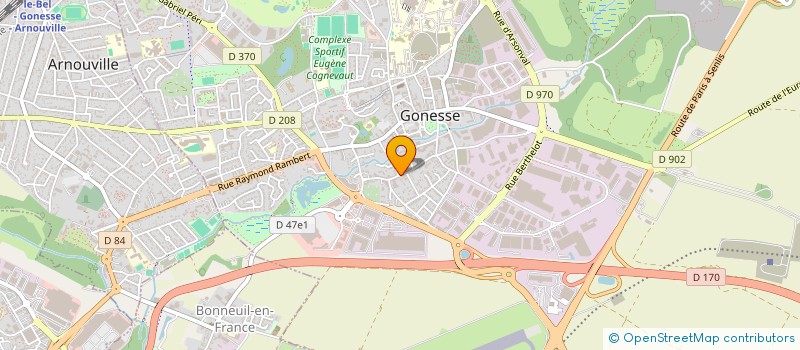 localisation de l'entreprise METALUS à GONESSE