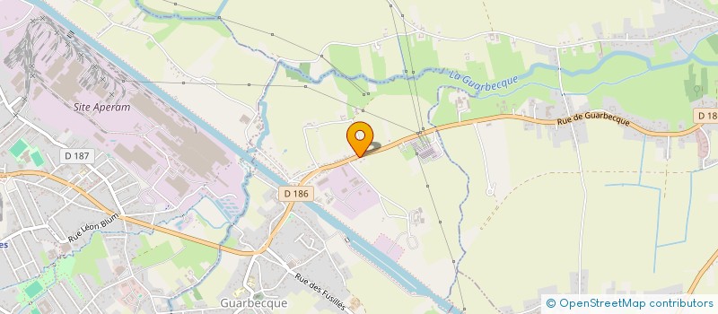 localisation de l'entreprise METALUX  GUARBECQUE