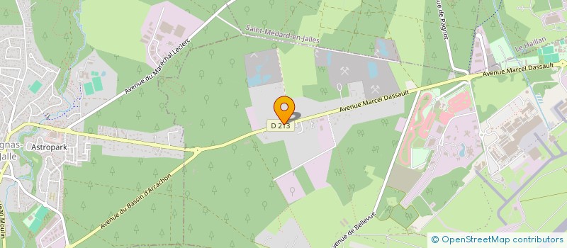 localisation de l'entreprise METALUX INDUSTRIES à MERIGNAC