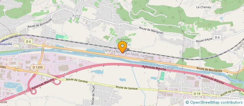 localisation de l'entreprise METALVALLEE - ALUVALLEE à AYSE