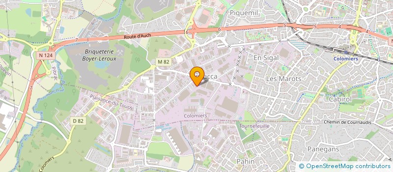 localisation de l'entreprise METAMO  AUCH