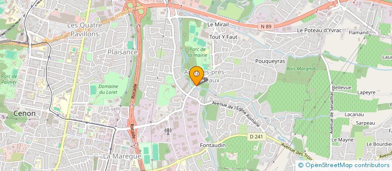 localisation de l'entreprise METAMORCHOSE  ARTIGUES-PRES-BORDEAUX