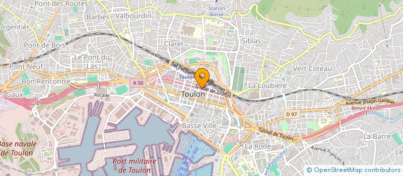 localisation de l'entreprise METAMORPH'OZ  TOULON