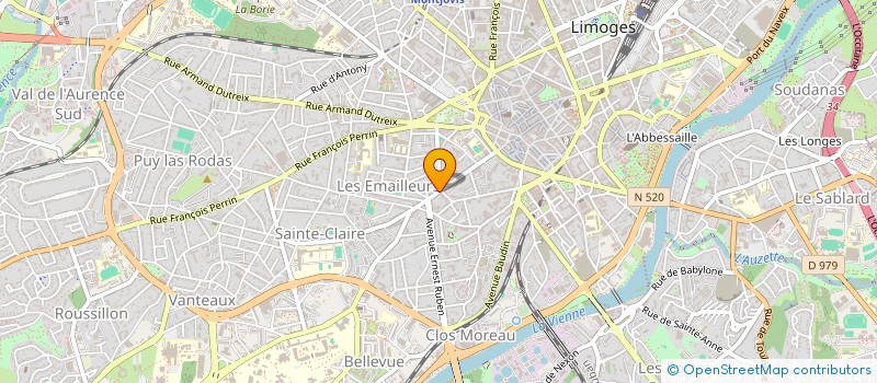 localisation de l'entreprise METAMORPHE à LIMOGES